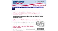 Desktop Screenshot of barcodespro.com